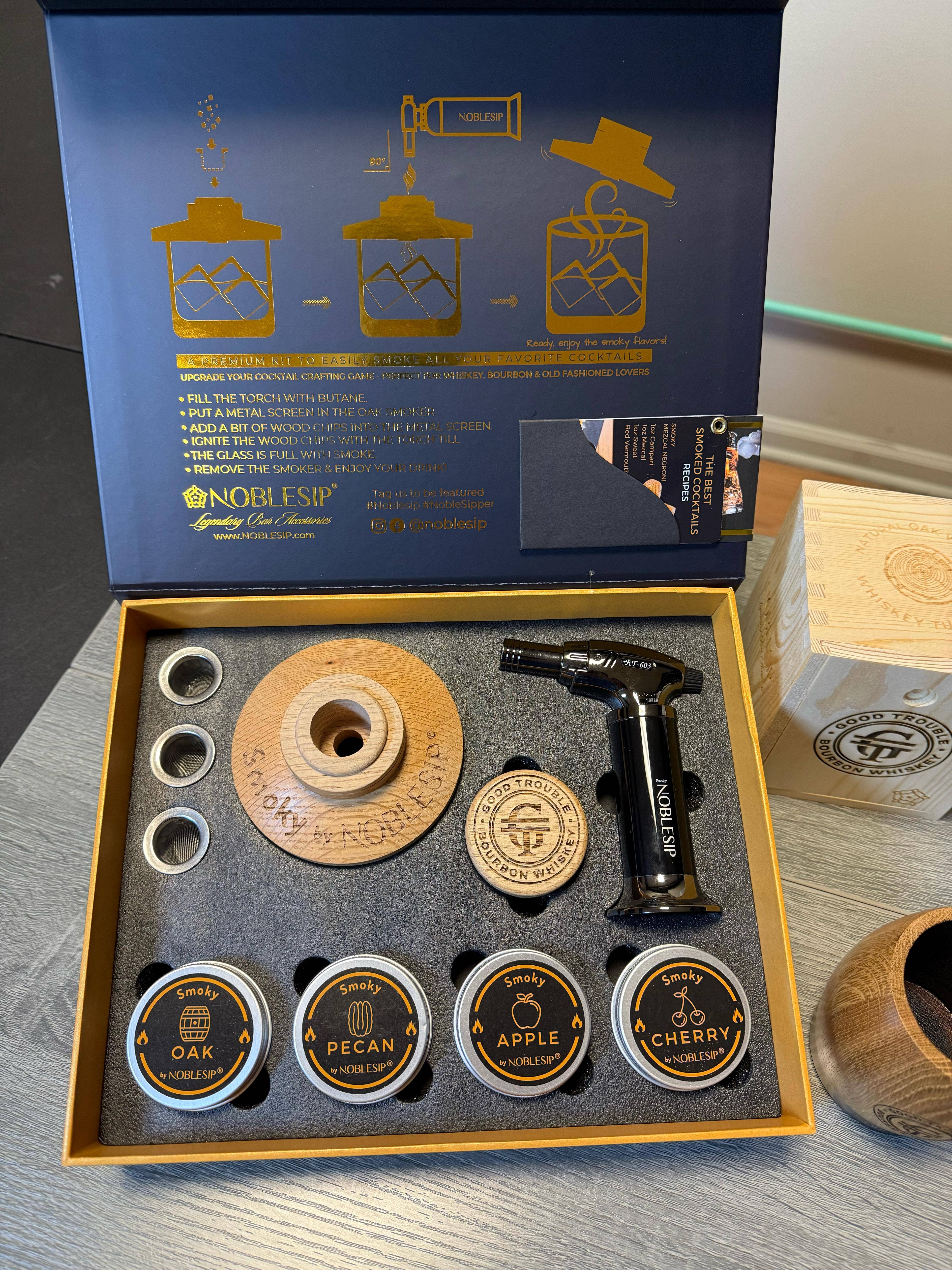 NOBLESIP Whiskey Cocktail Smoker Kit - Thumbnail 3